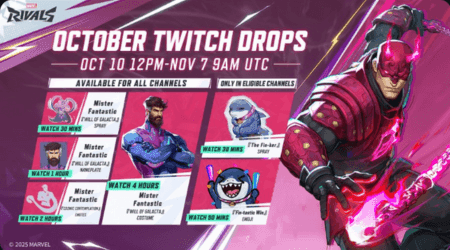 airdrops for Marvel Rivals -  October Twitch Drops 