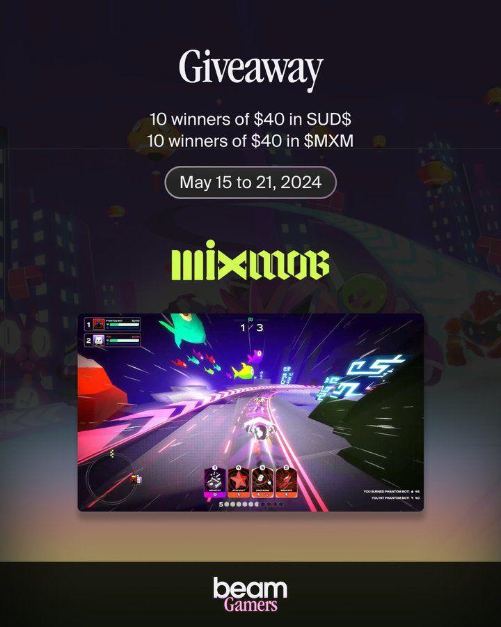 airdrops for BeamGamers X Mixmob: Racer1 Giveaway