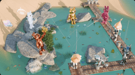 airdrops for Nifty Island fishing with Mars Cats Voyage