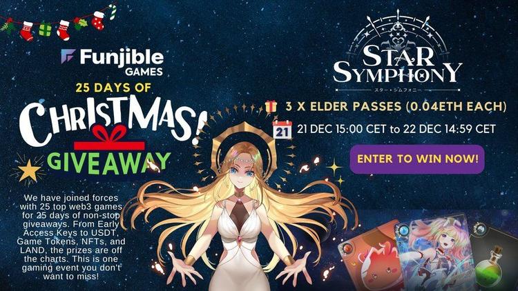 airdrops for Funjible Games X Star Symphony Christmas Advent Calender Giveaway