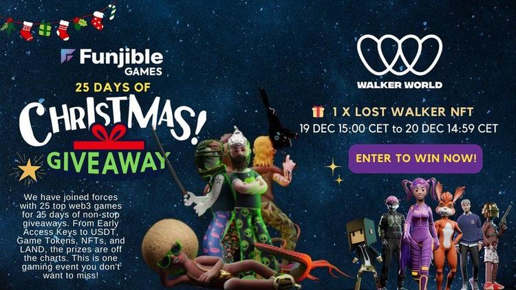 airdrops for Funjible Games X Walker World Christmas Advent Calender Giveaway